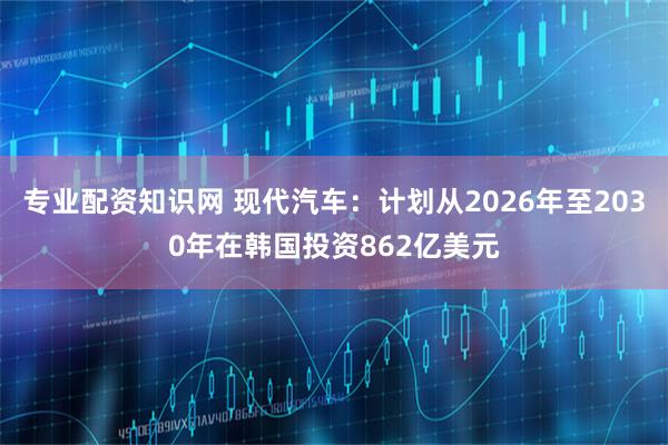 专业配资知识网 现代汽车：计划从2026年至2030年在韩国投资862亿美元